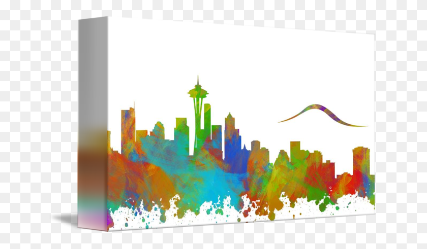 650x431 Seattle Skyline Silhouette Ii - Seattle Skyline Clipart