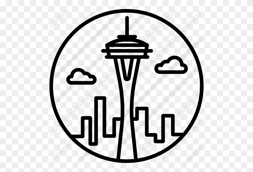 512x512 Seattle Space Needle Logos - Seattle Clipart