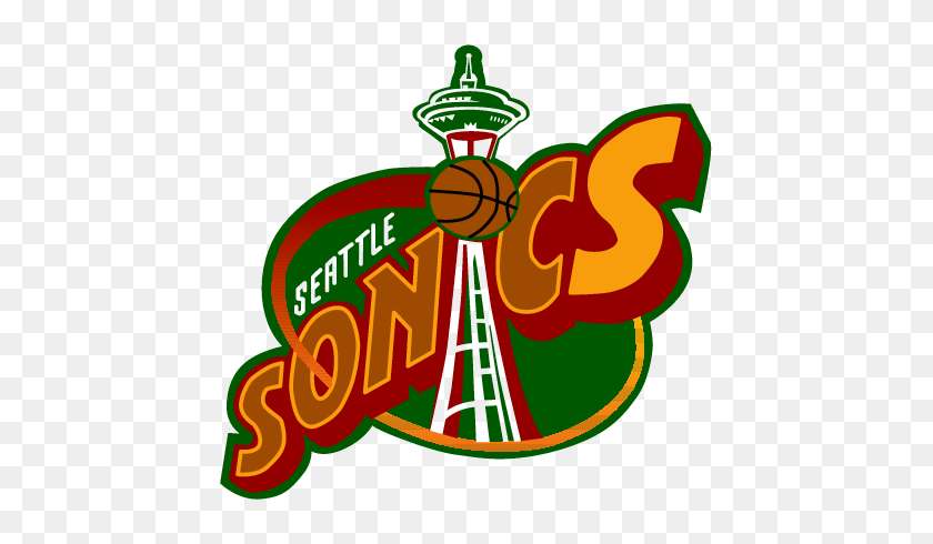465x430 Logos De Seattle Supersonics, Logotipos Gratuitos - Seattle Skyline Clipart