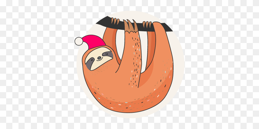 360x360 Secret Santa Generator Organise Your Gift Exchange - Sloth PNG