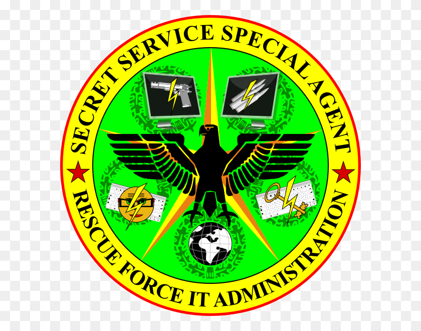 600x600 Secret Service Badge Clip Art - Fbi Clipart