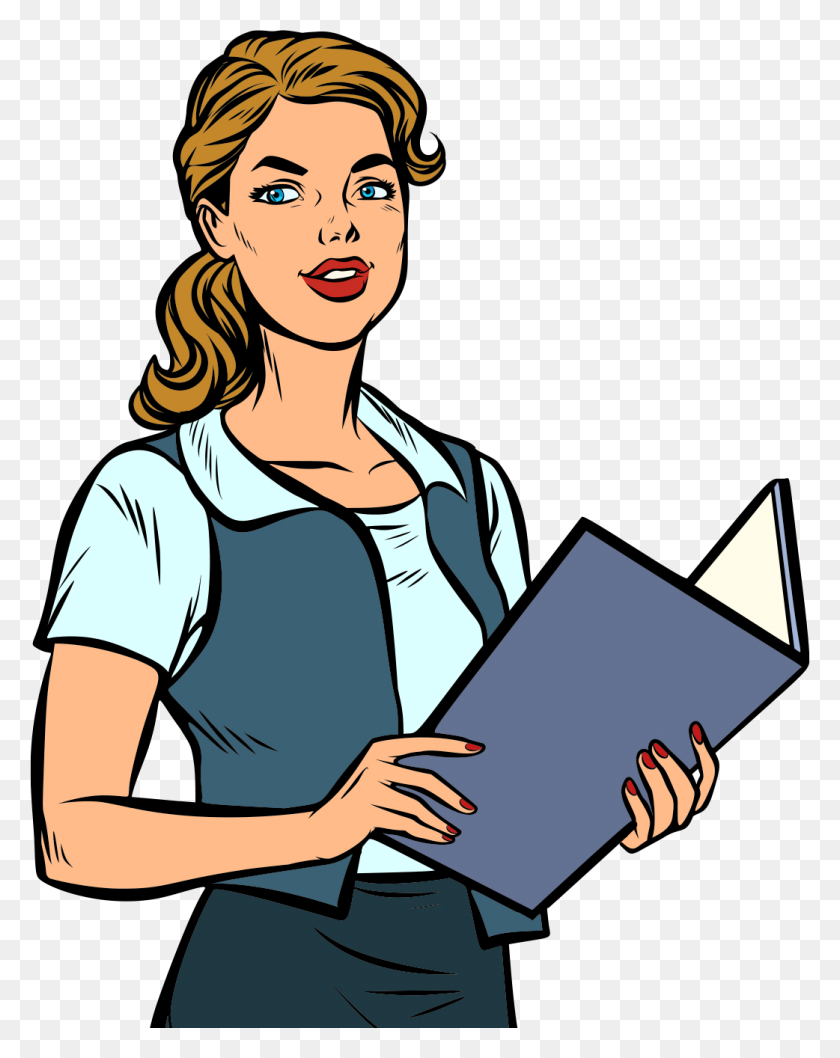 1042x1334 Secretary Clipart Female Social Worker - Secretary Clipart