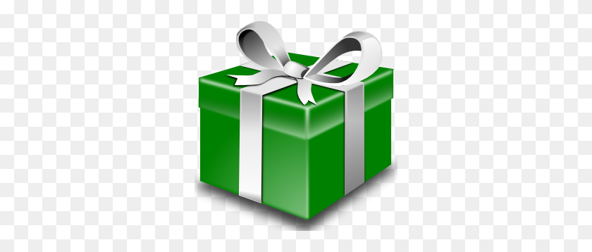 288x298 Secretlondon Зеленый Подарок Клипарт - Подарок На День Рождения Png
