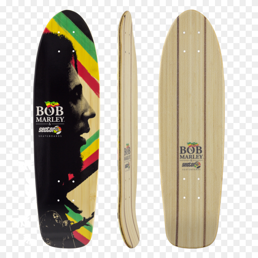 1000x1000 Sector De Bob Marley Natty Dreads Longboard Skateboard Deck W Grip - Rastas Png
