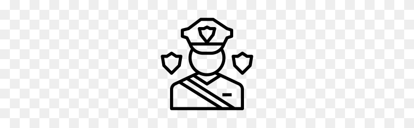 200x200 Security Guard Icons Noun Project - Security Guard PNG