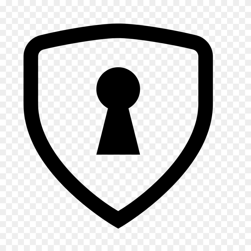 1600x1600 Security Lock Icon - Sheild PNG