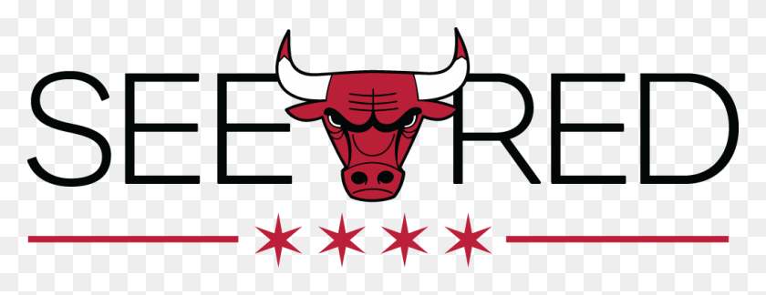 1024x347 See Red Chicago Bulls Playoffs - Chicago Bulls Logo PNG