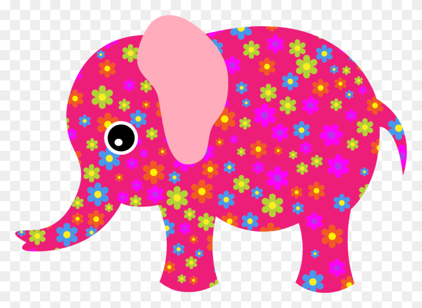 1057x750 Увидев Розовых Слонов, Рисующих Белого Слона - Клипарт С Изображением Белого Слона