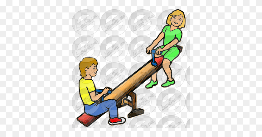 380x380 Seesaw Picture For Classroom Therapy Use - Seesaw Clipart