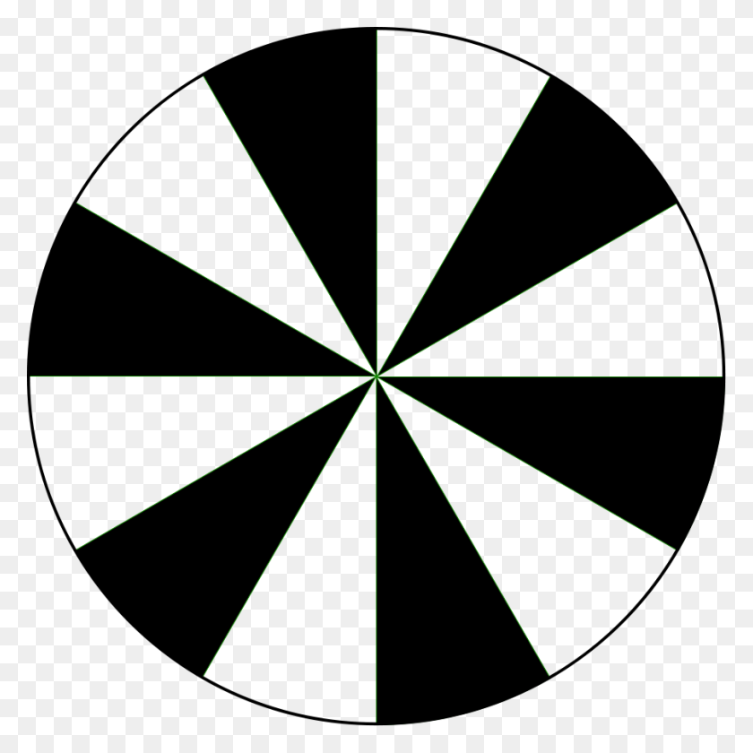 900x900 Сегмент Круга Черно-Белый Клип-Арт Для Веб-Сайтов - Черный Круг В Png