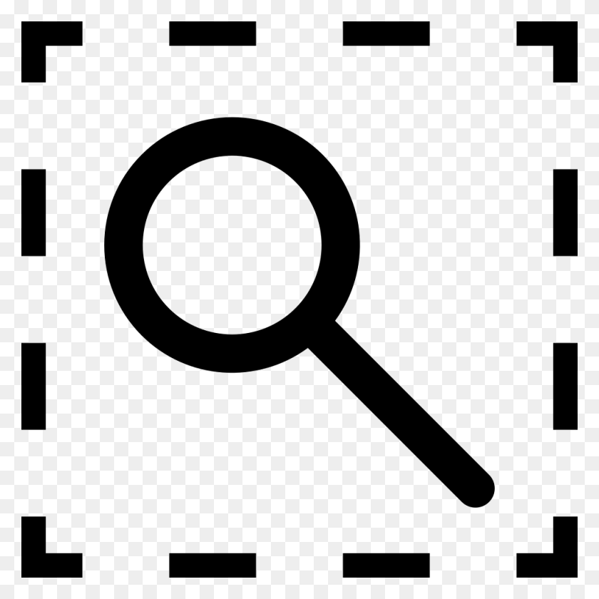 980x980 Selection View Interface Symbol Of A Magnifying Glass Inside - Broken Glass PNG