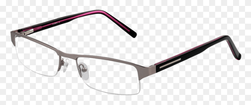 902x340 Semi Rimless Glasses Transparent Image - Glasses Transparent PNG
