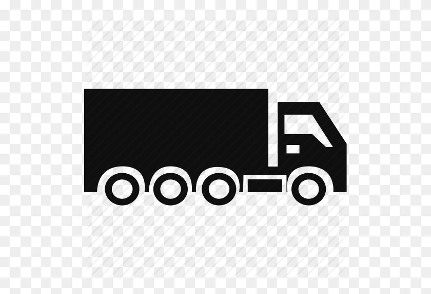 512x512 Semi Truck, Transportation, Truck, Vehicle Icon - Semi Truck PNG