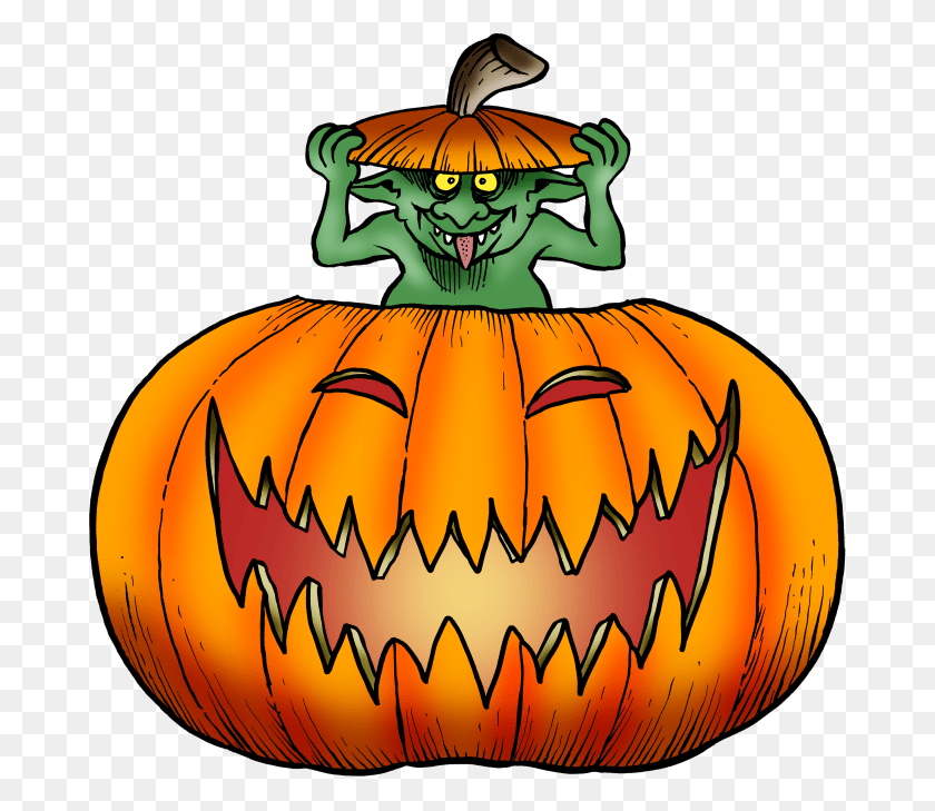680x669 Send You Halloween Original Clip Art Images - Fancy Pumpkin Clipart