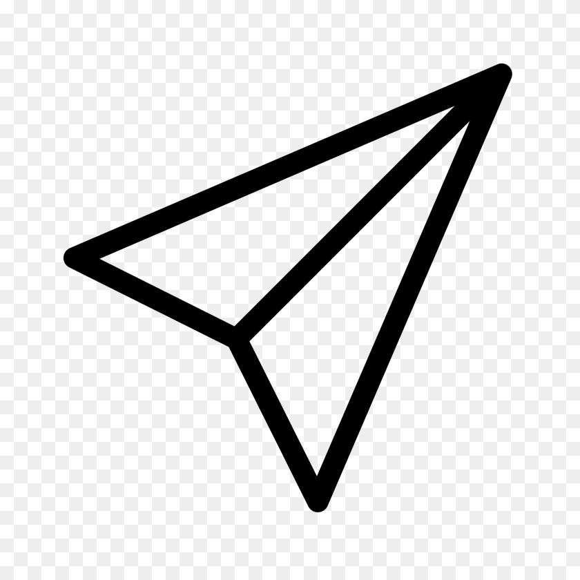 1600x1600 Sent Icon - Right Triangle PNG