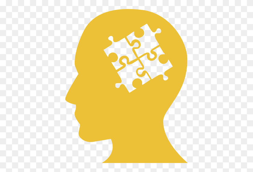 512x512 Seo Specialist Bald Head Male Symbol With Puzzle Pieces Inside - Bald Head PNG