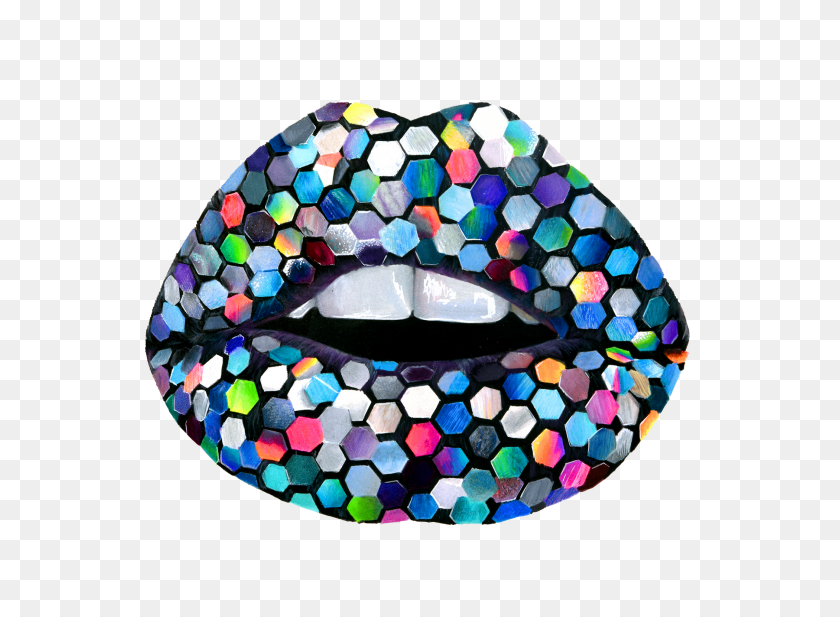 2100x1500 Sequin Lips Numbered Print - Lip Print PNG
