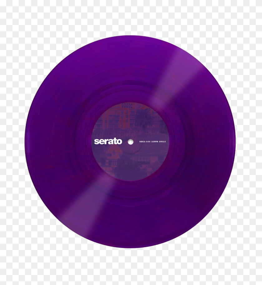 960x1049 Serato Glass Vinyl Purple Quartz Locked Productions - Vinilo Png