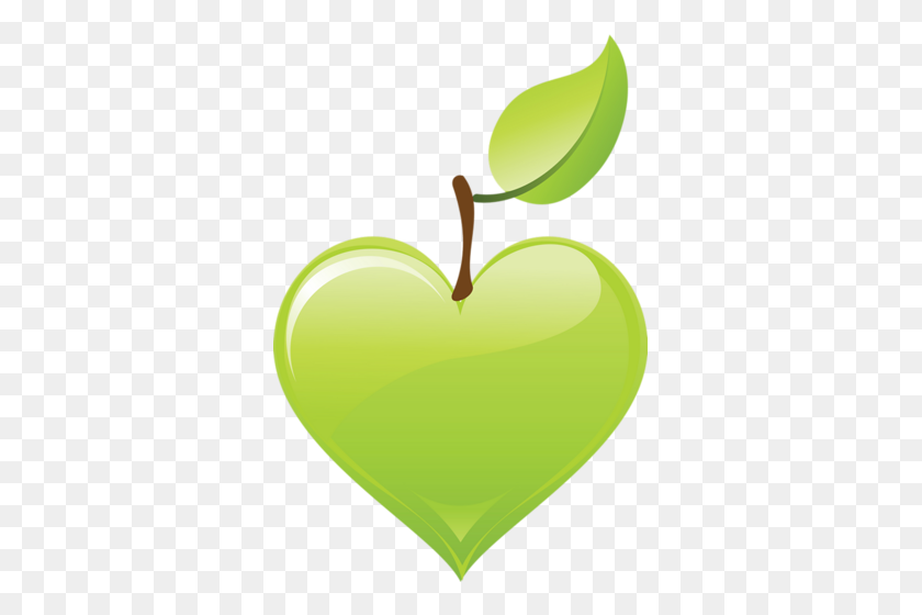 341x500 Serdechki Raznye Clip Art - Green Heart Clipart