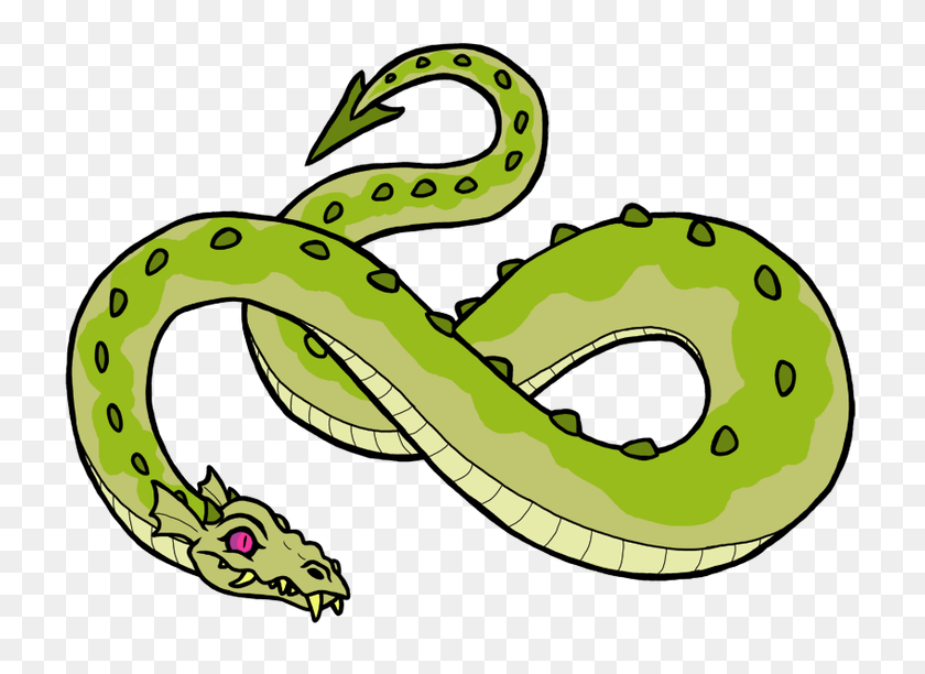 736x552 Грустный Змей - Клипарт Змея