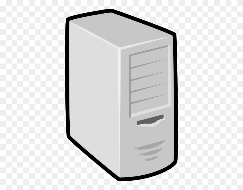 390x598 Server Linux Box Clip Art Free Vector - Free Clipart For Business Cards