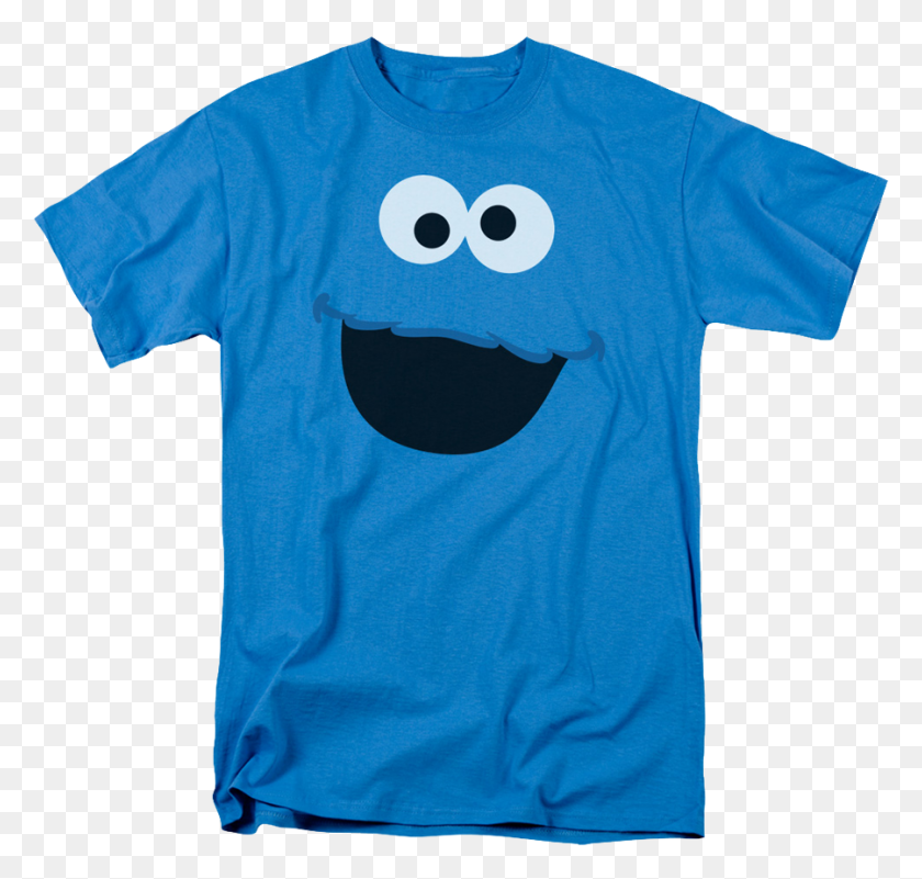 900x856 Sesame Street Oscar The Grouch Face Adult T Shirt Blue Star - Oscar The Grouch PNG