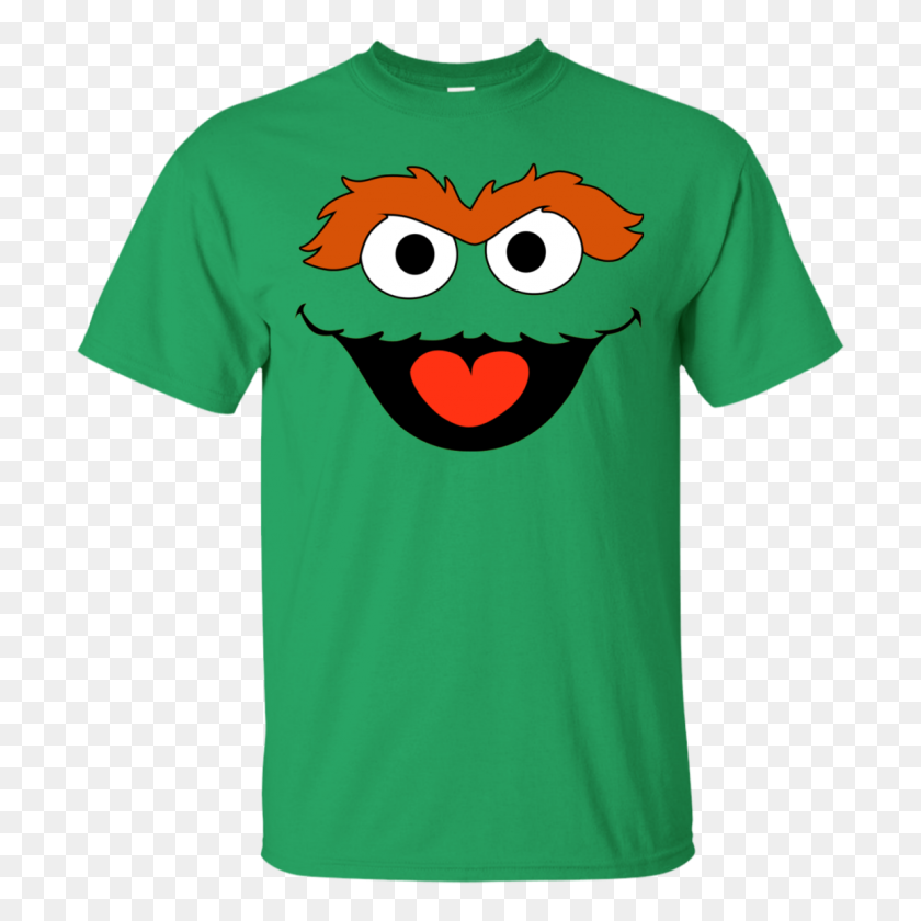 1155x1155 Barrio Sésamo Oscar The Grouch Face Shirt, Hoodie Merchandise - Oscar The Grouch Png