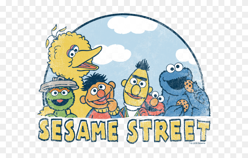 600x476 Sesame Street Sesame Group Baby Bodysuit - Sesame Street PNG
