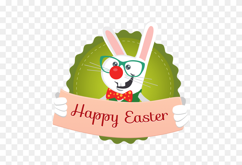 512x512 Набор Пасхальных Кроликов Иллюстраций - Счастливой Пасхи Png
