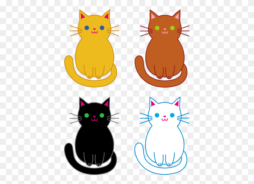 415x550 Set Of Four Kittens Three Little Kittens Lost Their Mittens Rhyme - Rhyme Clipart