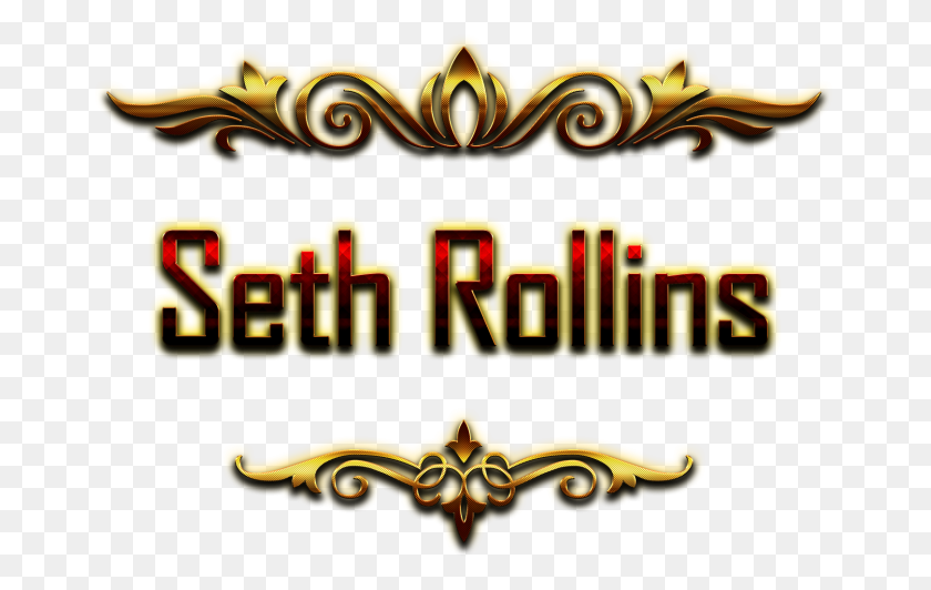 Seth Rollins Decorative Name Png Seth Rollins Logo Png