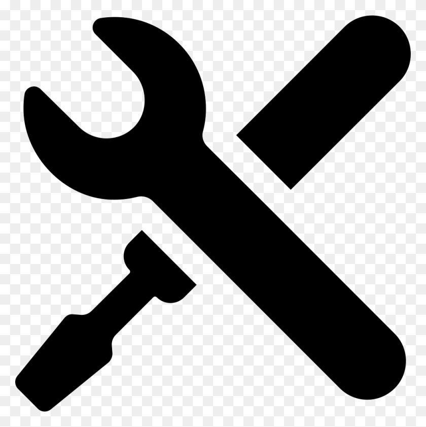 980x982 Settings Symbol Of A Cross Of Tools Png Icon Free Download - Tools PNG