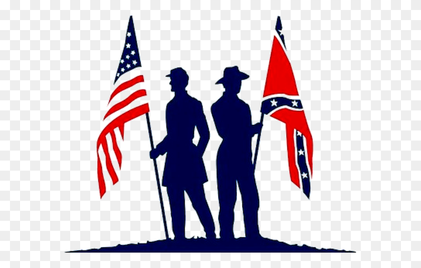 587x474 Siete Estados Dejaron La Unión Y Formaron La Confederación - Bandera Confederada Png