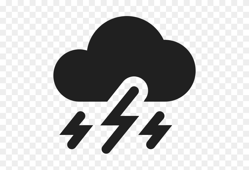 512x512 Severe Thunderstorm, Cloud, Weather Icon With Png And Vector - Weather PNG