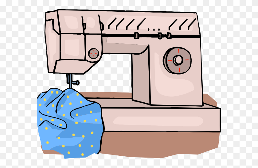 600x488 Sewing Machine Clip Art - Tailor Clipart