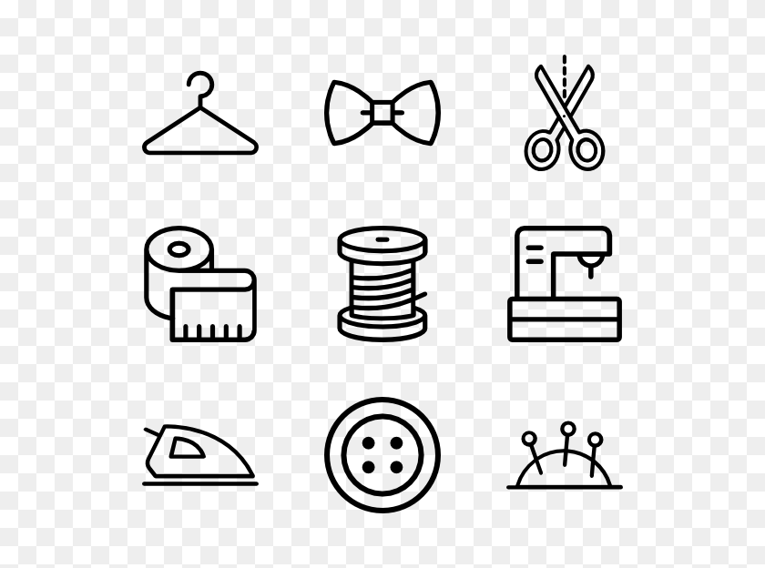 600x564 Sewing Machine Icons - Sewing Clip Art Free