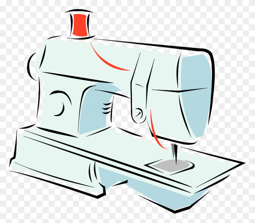 900x777 Sewing Machine Png Large Size - Sewing Clip Art Free