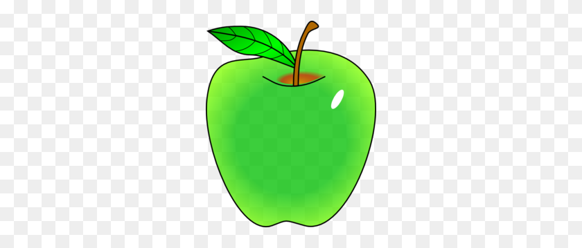 246x299 Shaded Green Apple Clip Art - Free Apple Tree Clipart