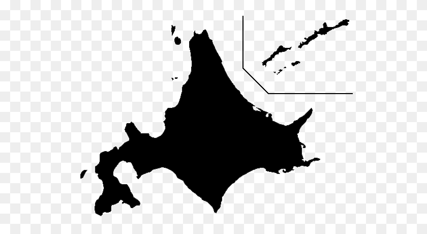 550x400 Shadow Picture Of Hokkaido Prefecture - Shadow PNG