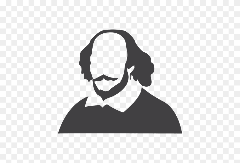 512x512 Shakespeare Silhouette - Shakespeare PNG