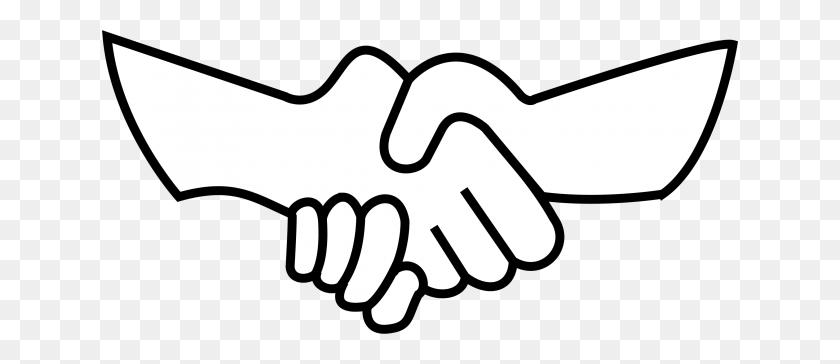 636x304 Shaking Hands Clip Art Hands Graduate Medical Sciences - Sweater Clipart Black And White
