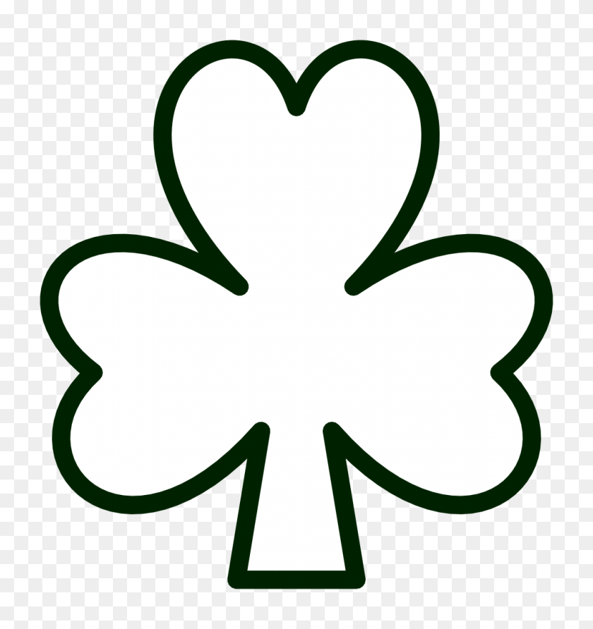999x1066 Shamrock Clip Art - Irish Flag Clipart