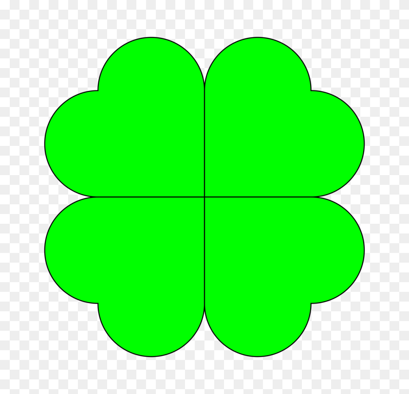 750x750 Shamrock Four Leaf Clover Drawing Luck - Luck Of The Irish Clipart