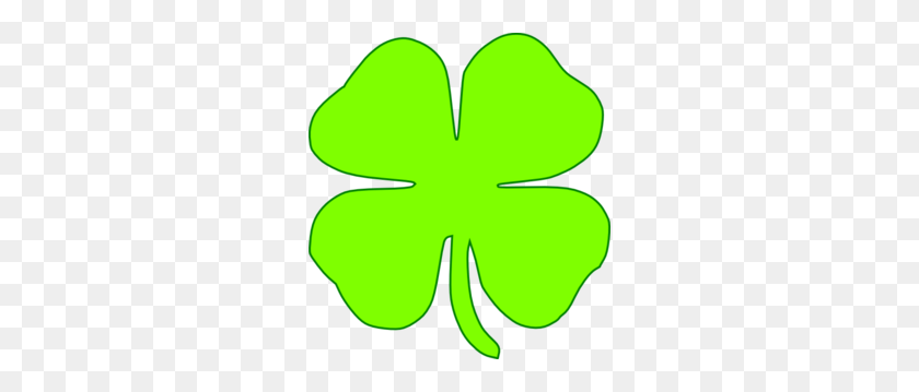 276x299 Shamrock Light Green Clip Art St Patrick's Day - Shamrock Clipart