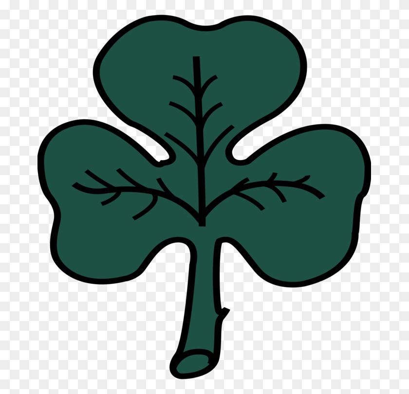 685x750 Shamrock Saint Patrick's Day Flag Of Montreal Four Leaf Clover - Saints Clipart