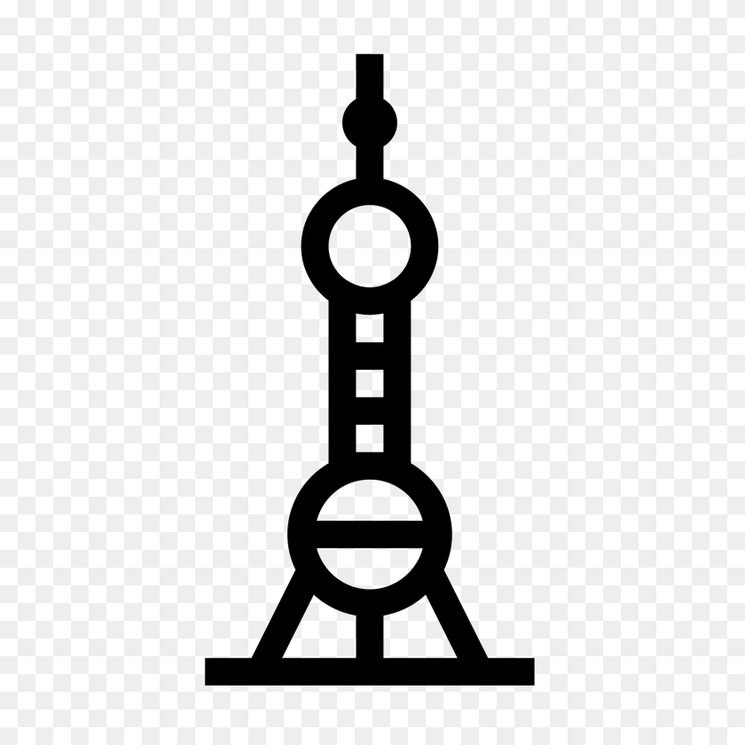 1600x1600 Icono De La Torre De La Perla De Shanghai - Perla Png
