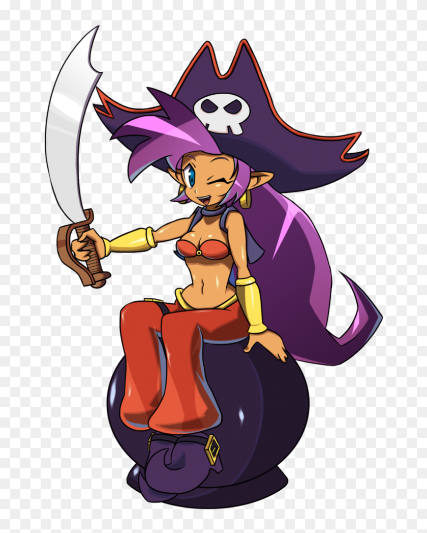 795x1006 Shantae And The Pirate's Loot - Shantae PNG