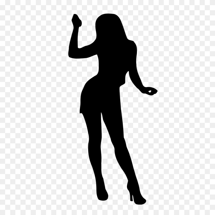 800x800 Shaow Clipart Female Body - Person Outline Clipart