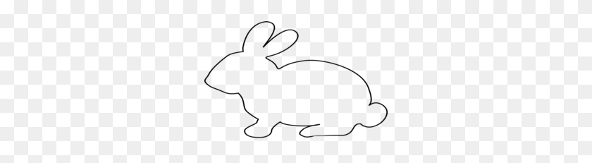 260x171 Shape Clipart - Bunny Clipart Outline
