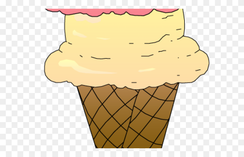 640x480 Shape Clipart Ice Cream Cone - Icecream Cone Clipart